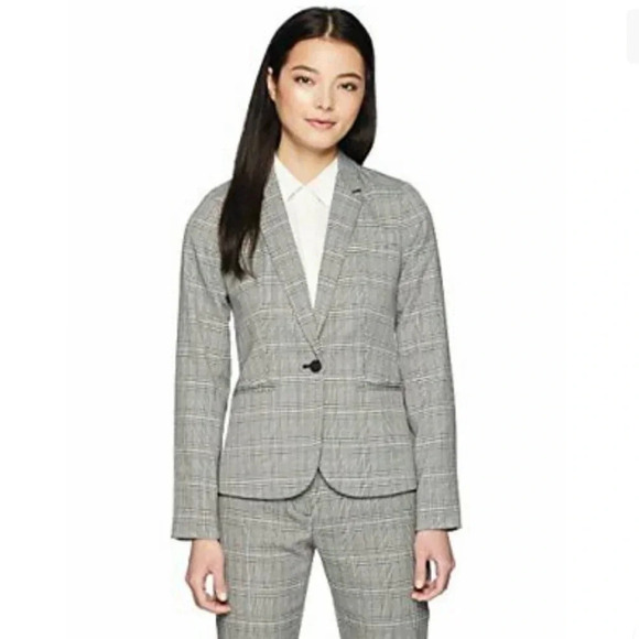 ! Nwt! Calvin Klein Women's Petite One Button Jacket! - Picture 2 of 4